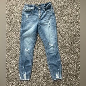 Junior jeans indigo rein size 7 slightly worn